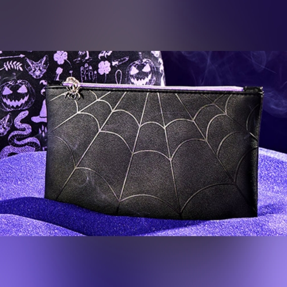 ipsy Handbags - NEW IPSY Glam Bags Halloween October 2022 Spider Web Zippered Makeup Bag
